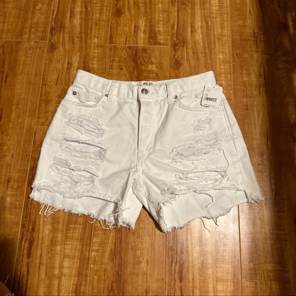 We The Free Distressed Jean Shorts
